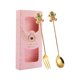 thumbnail image 5 of Kits de cubiertos navideños, juego de cucharas y tenedores navideños para postres, restaurantes y cocinas. pan de jengibre rosa, 5 of 9