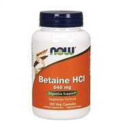 Now Foods - Betaine HCl 648 mg 120 Capsules (Pack of 2)