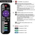thumbnail image 4 of Télécommande Universelle pour Téléviseur Roku, Remplacement pour TCL/Onn/Hisense/Insignia/Sharp Téléviseurs Roku, 4 of 6