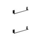 thumbnail image 2 of Ounissouiy Estante de almacenamiento que ahorra espacio, resistente a la corrosión y fácil de instalar, toallero, toallero, accesorios de acero negro Toallero de 40cm 2Conjunto, 2 of 6