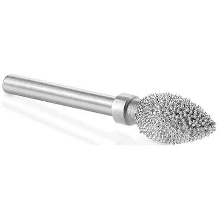 UPC: 0818050020233 | Kutzall Original Flame Burr  1/8  Shaft  Coarse (1/4  x 1/2 )