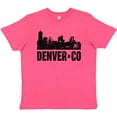 thumbnail image 3 of Inktastic Denver Colorado Skyline Grunge Youth T-Shirt, 3 of 5