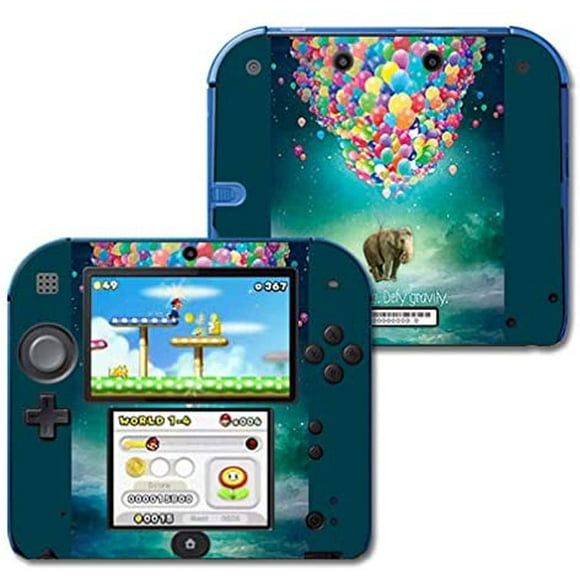 MightySkins Skin Compatible with Nintendo 2DS - Elephant Balloons | Protective, Durable, and Unique Vinyl Decal wrap Cover | Easy to Apply, Remove, and Change Styles | Made in The USA
