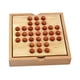 thumbnail image 4 of Juego de mesa de solitario con clavija de madera, decoración para sala de estar con 33 clavijas de bolas de cristal, juego familiar educativo clásico, 4 of 9