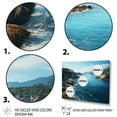 thumbnail image 3 of Designart "Riviera Reverie Italy Italian painting" Landscapes Floater Framed Canvas Wall Art, 3 of 7