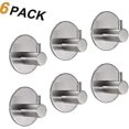thumbnail image 1 of 26-27 Pack Of 6 Self-adhesive Towel Hooks, Bathrobe Hooks, Wall Hooks, Stainless Steel With Self-adhesive, Rust-free Bathroom And Kitchen, 1 of 5
