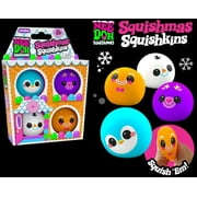 NeeDoh The Groovy Glob Squishmas Squishkins Stress Ball 4-Pack