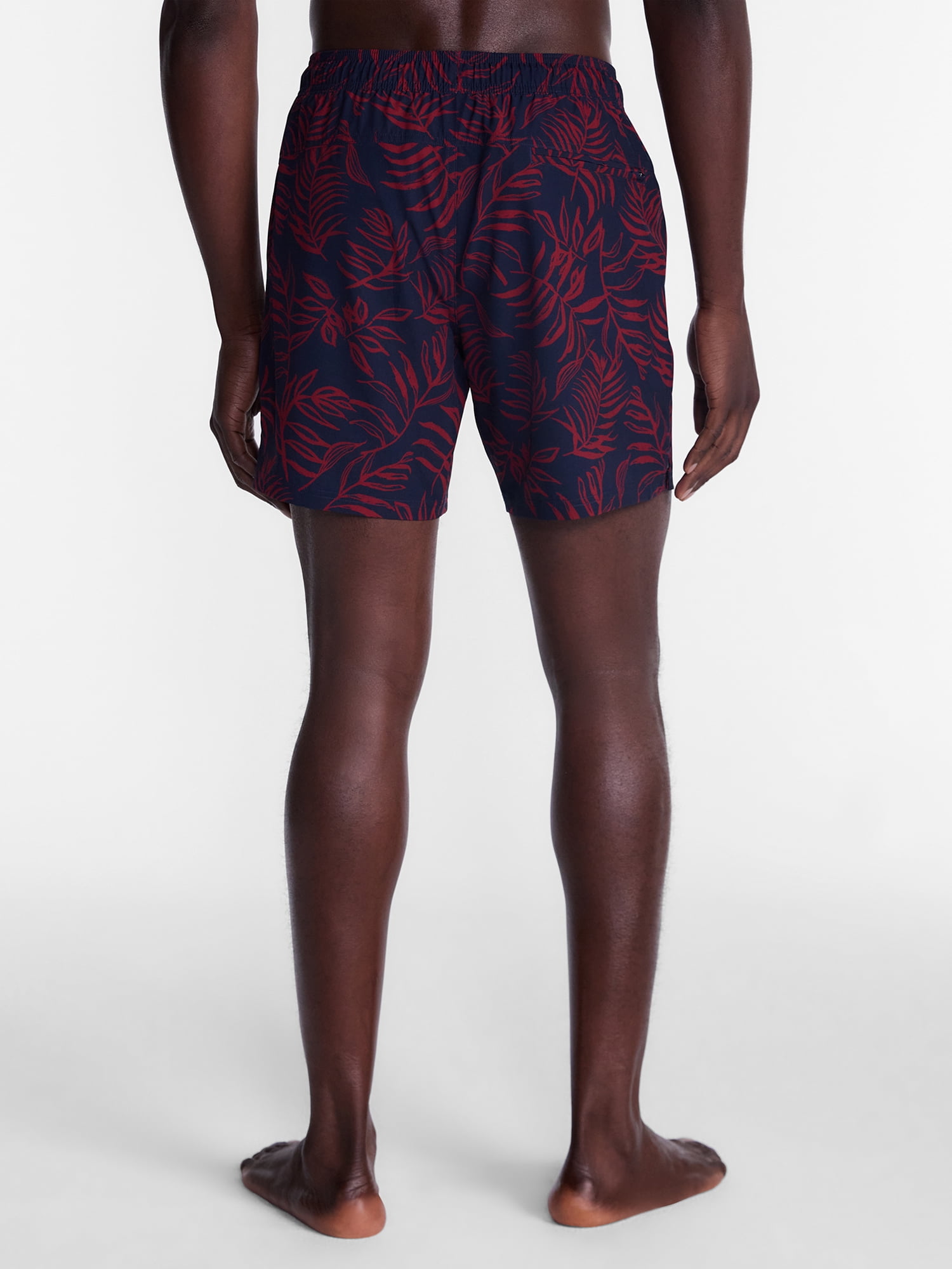 George Men's and Big Men's Performance Lined Swim Trunks, 5" Inseam, Sizes S-3XL