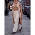 thumbnail image 6 of Cueply Long Sleeve Thermal Shirts for Women Lace Fleece Lined Stretch V Neck Tops Undershirt Base Layer, 6 of 8