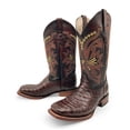 thumbnail image 5 of The Western Shops Men’s Leather Cowboy Boot Square Toe Embossed Python Print, 5 of 7
