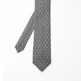 thumbnail image 2 of Necktie, Dotty Circles and Wavy Lines, 3.7", Charcoal Grey White, by Ambesonne, 2 of 4