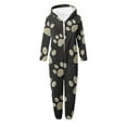 thumbnail image 4 of Pyjama pour Filles, Combinaison de Nuit Chaude d'Hiver à Manches Longues avec Capuchon, Combinaison Pyjama pour Filles, 4 of 6