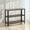 Greige and Black, variant on 40" Industrial Console Table, 3 Tier Entryway Table With Storage Shelf, Narrow Sofa Table For Living Room, Hallway, Entrance Hall, Corridor, Bedroom