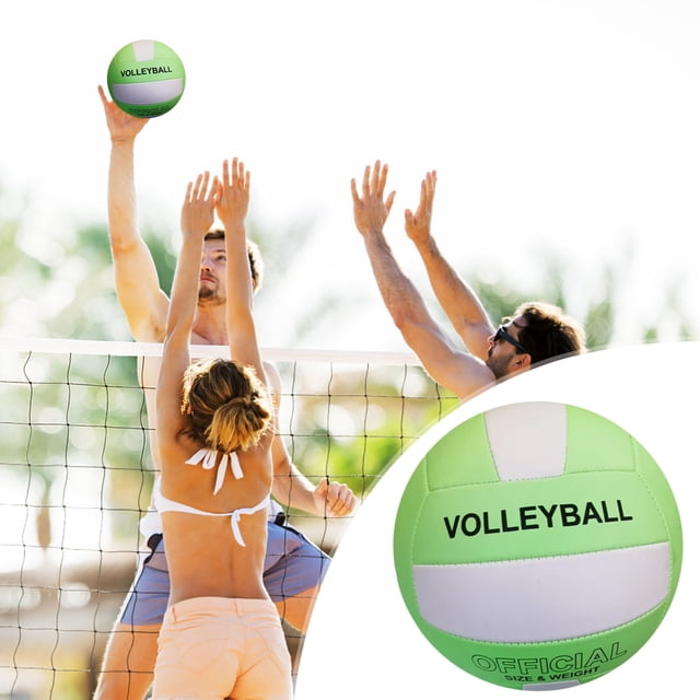 Balón de voleibol de playa de PVC supersuave, talla 5 | Balón de entrenamiento impermeable y duradero para interior y exterior | Estándar oficial de competición | Equipo deportivo de gimnasio para