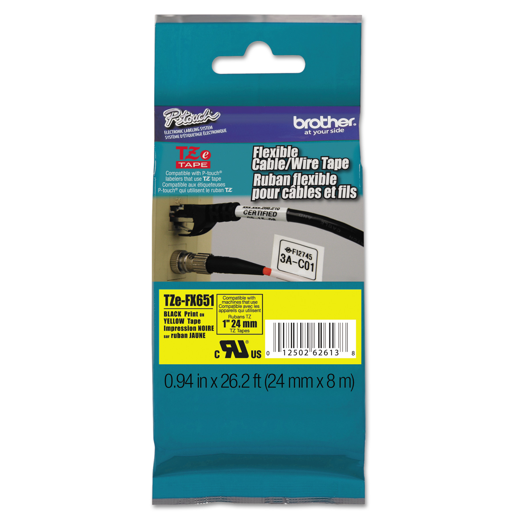 Brother P Touch TZe Flexible Tape Cartridge For P Touch Labelers 1 X brother-p-touch-tze-flexible-tape-cartridge-for-p-touch-labelers-1-x