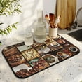 thumbnail image 4 of Fun Coffee Mat 19inx12in,Coffee Bar Mat for Countertops,Absorbent Hide Stain Anti-Slip Coffee Bar Accessories Fit Under Coffee Machine Mat,dish Drying Mats for Kitchen, 4 of 6