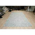 thumbnail image 5 of EORC ME106BL8X10 Hand-Tufted Wool Modern Tufted Stripes Rug, 8' x 10', Blue Area Rug, 5 of 5