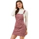thumbnail image 1 of Vestido Floral Mono Correa Ajustable Falda De Tirantes Pana Para Mujer Rosa S Allegra K, 1 of 6