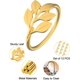 thumbnail image 5 of Napkin Rings, Creative Leaf Metal Napkin Rings (9pcs), 5 of 5