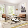 thumbnail image 3 of ZUO Fauteuil Claremont Marron, 3 of 11