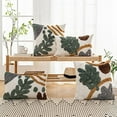 thumbnail image 4 of JUNWELL Leaves Home Decor Cushion Cover Tufted Plant Stylish Pillow Cover 45x45cm, 4 of 5