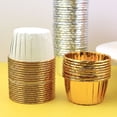 thumbnail image 1 of Moldes grandes para maffin, moldes para cupcakes enrollables, moldes para pasteles dorados y plateados, moldes para hornear maffin, 1 of 3