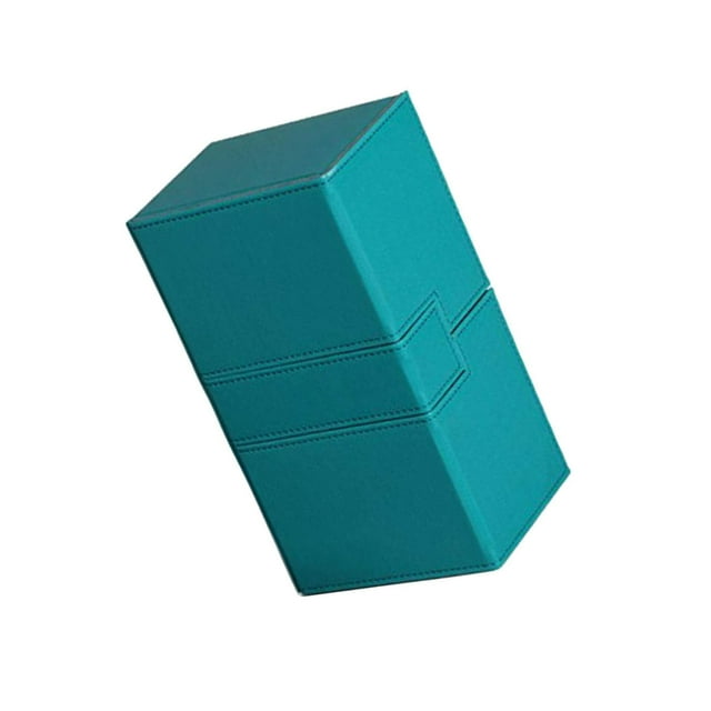 pitrice Trading Card Deck Box Holder Trading Card Deck Case Card Deck Case Card Storage Organizer for MTG Card Dice Green