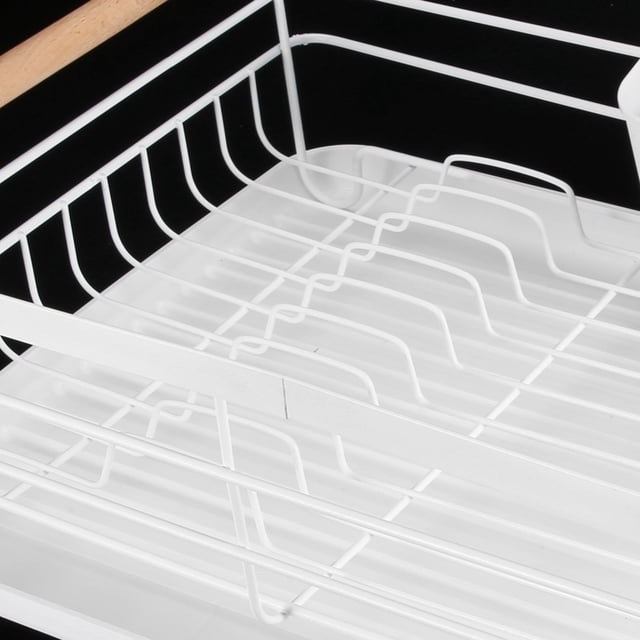 Estante Multifunción Para Cocina, Escurridor De Platos, Estante De Almacenamiento, Organizador De Drenaje, Color Blanco