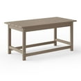 thumbnail image 4 of Westin Outdoor 35" Inch Adirondack Coffee Table for Patio Backyard UV Weather Resistant HDPE Plastic, Weather Wood, 4 of 5