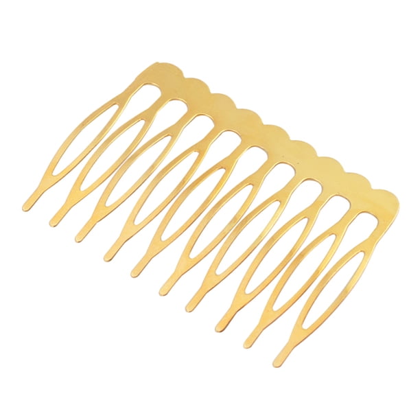 30 piezas de pinzas para el cabello, peines, alambre de hierro, 10 dientes, peines, peines insertados para mujeres y niñas (dorado)
