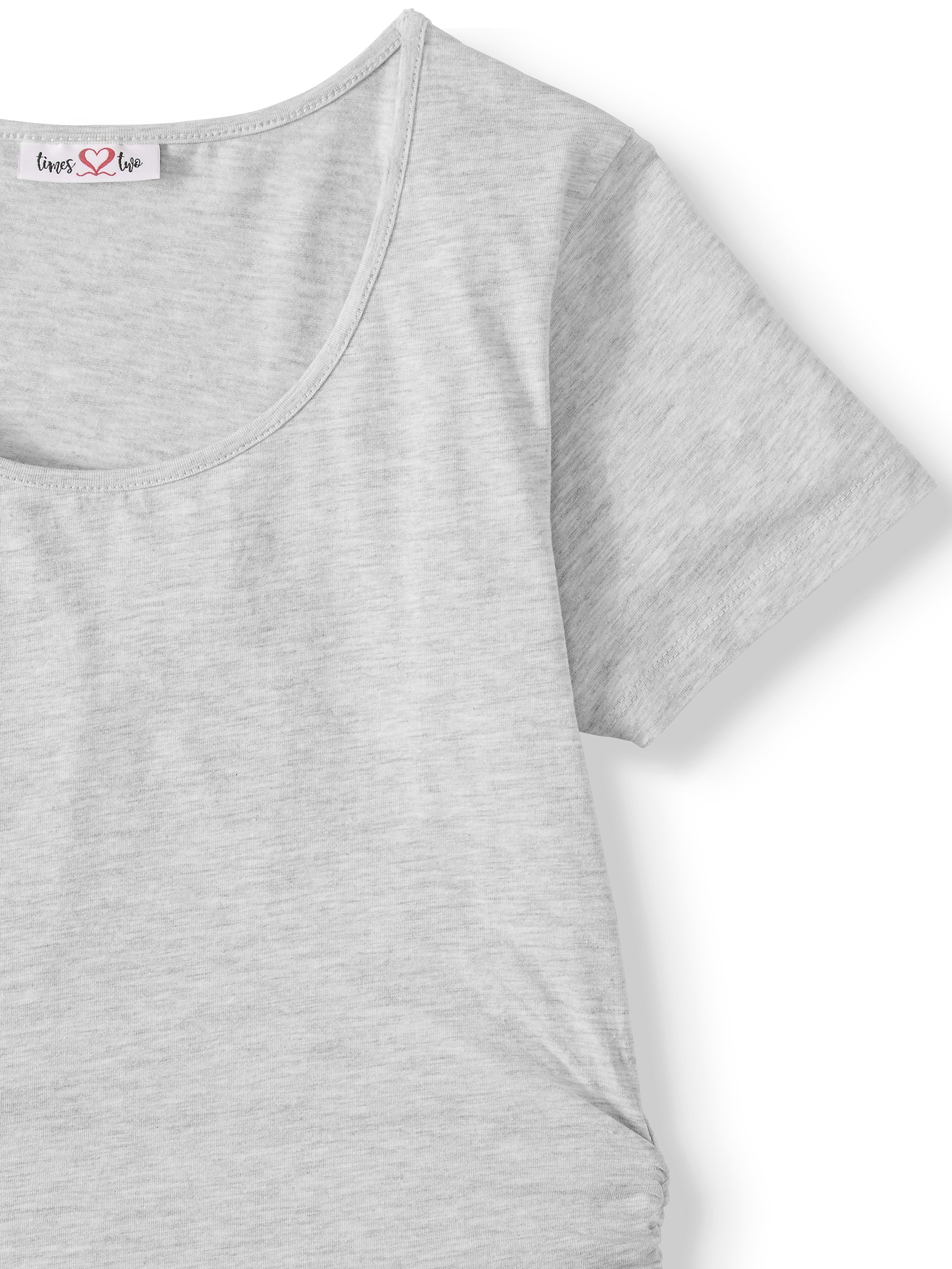 Oh! Mamma Maternity Women's Short Sleeve T-Shirt & Tank Top, 2 Pack (Womens & Women's Plus)