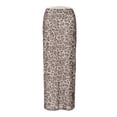 thumbnail image 2 of Women’s Leopard Print High Waist Maxi Skirt, Casual Long Straight Skirt, 2 of 11