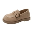 thumbnail image 3 of Viluyesy Girls Mary Jane Shoes Soft-Sole Flat Dress Shoes for Toddlers & Kids, Spring Summer Loafer Style Ballet Flats Khaki Size 12.5, 3 of 10