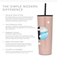 thumbnail image 6 of Simple Modern 28oz. Classic Tumbler with Straw Lid & Flip Lid - Travel Mug Gift Vacuum Insulated Coffee Beer Pint Cup - 18/8 Stainless Steel Water Bottle -Rose Gold, 6 of 7