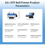 Punehod 13 R1390 A3 DTF Printer + Oven A3 Transfer Printer Machine 13 Width