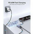 thumbnail image 4 of BENFEI USB C Splitter 1 in 2 Out Dual USB C Audio Jack Adapter with 60W Fast Charging, Type C Audio Headphone Compatible with iPhone 16/16 Pro/Pro Max, Samsung Galaxy S25/S24/S23 iPad Pro, Pixel 9, 4 of 8