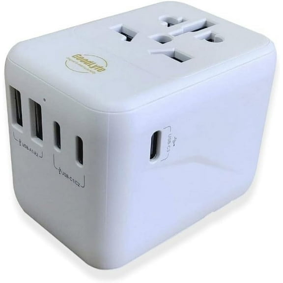 Generic Travel Plug Adapter, Type A Travel Plug Adapter with Multiple Plug Options