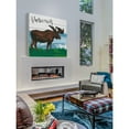 thumbnail image 6 of Marmont Hill "Vancouver Moose" by Molly Rosner Painting Print on White Wood, 6 of 7