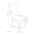 thumbnail image 3 of WyndenHall  Normandy Transitional Parson Dining Chair (Set of 2) - 18.1"w x 18.5" d x 39.4" h Tanners Brown Faux Leather,Foam, 3 of 5