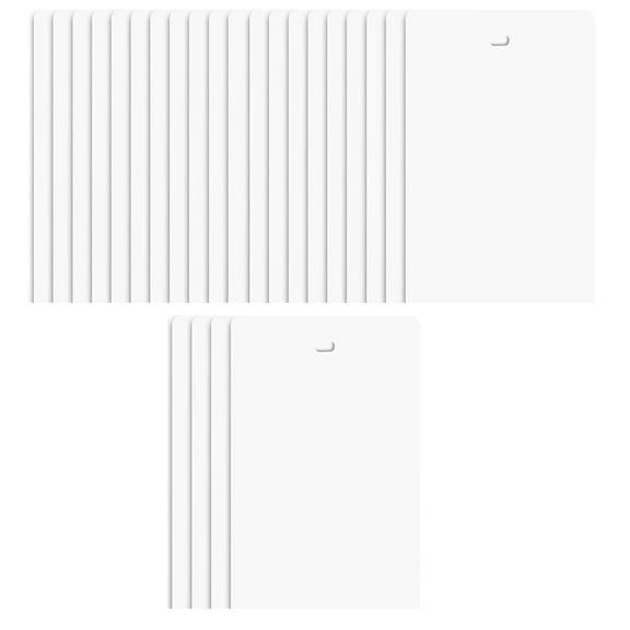 82.5 Inch White Vertical Blinds Slats 24 Pack Vinyl Replacement for Patio Doors Sliding Glass Windows Living Room Bedroom,white