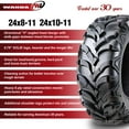 thumbnail image 2 of WANDA Solid Mud ATV Tires 24x8x11 & 24x10x11 fit 2004 Kawasaki Bayou 300, 2 of 5
