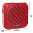 thumbnail image 5 of Rolton K400 - Minialtavoz portátil con cable, 3 colores, megáfono, amplificador de voz, altavoz, micrófono, banda para la cintura con clip, color rosa, 5 of 5