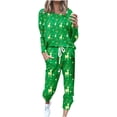 thumbnail image 2 of lcziwo Christmas Workout Clothes for Women,Two Piece Outfits for Women Christmas Print Sweatsuits Sets 2 Pieces Jogger Sets with Pockets Long Sleeve Jogging Sweat Suit 2023, 2 of 5
