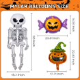 thumbnail image 4 of Kit de guirnaldas con forma de arco con forma de guirnalda para Halloween Garma, negro, naranja, 4 of 7