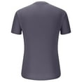 thumbnail image 3 of Tshirt Big and Tall Tshirts Shirts for Men Men's Ribbed Knit Short Sleeve Athletic T-Shirts Gym Workout Casual Pullover Tees Summer Casual Solid Basic Tops, 3 of 5
