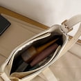 thumbnail image 3 of Modstep Leather Women Shoulder Bags Fashion Zipper Tote Purse Ladies Work Shopping Underarm Handbags with Adjustable Strap Brown, 3 of 5