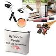 thumbnail image 4 of Grammie Gift Grandma Makeup Bag My Favorite People Call Me Grammie Cosmetics Bag Best Grammy Ever Gift for Grandmother, 4 of 7