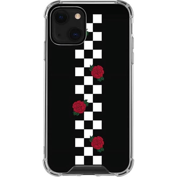 Skinit Checkerboard Rose Checkerboard iPhone 13 Mini Clear Case