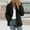 Black, variant on Aboser Women Fleece Jacket Plus Size Plush Coat Spring and Winter Fashion Climbing Jackets Warm Fuzzy Hoodless Outwear Coats with Pockets