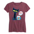 thumbnail image 2 of Pete The Cat - Pete And Goldfish - Women's Short Sleeve Graphic T-Shirt, 2 of 6